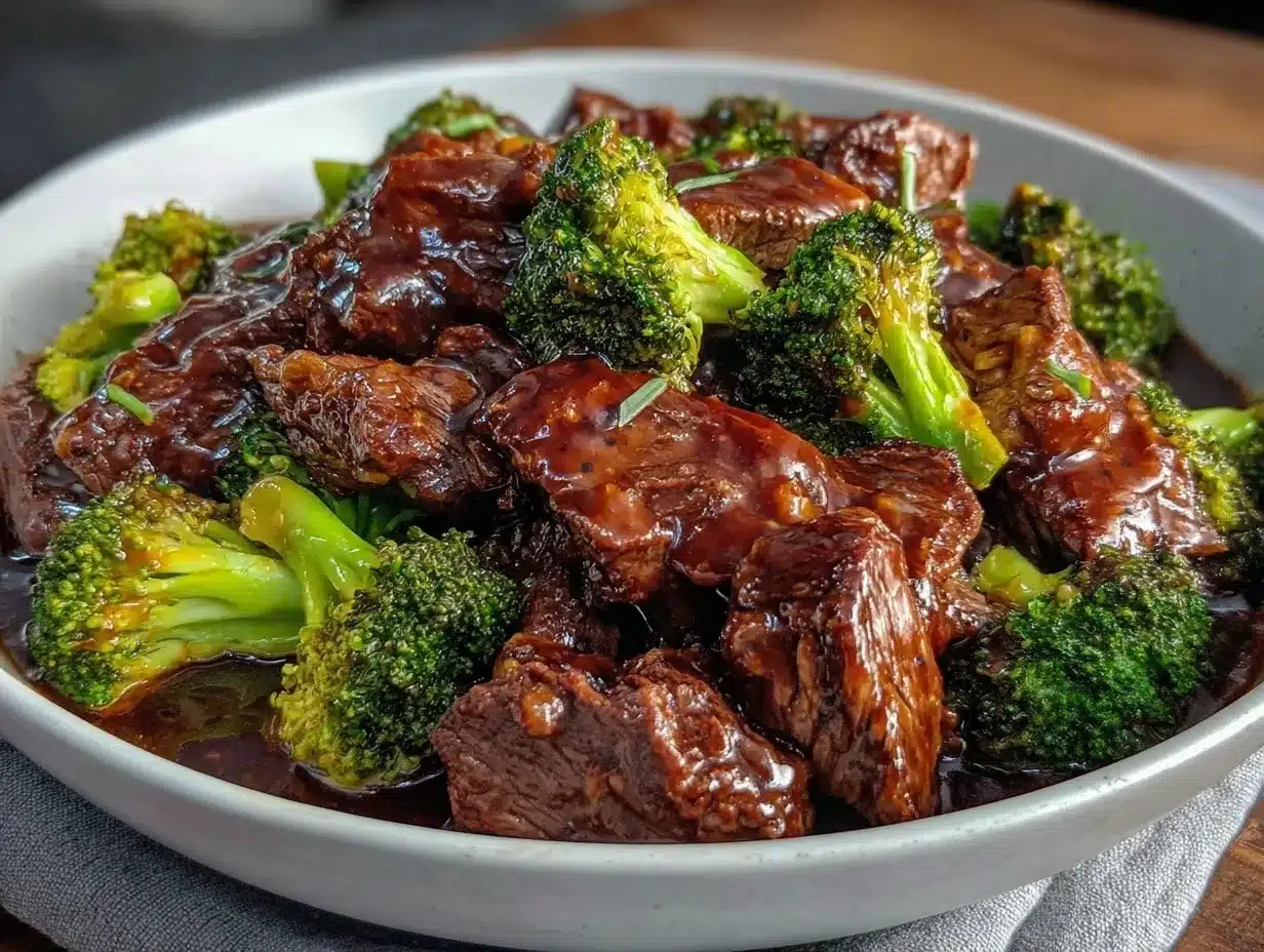 easy tender crockpot beef and broccoli preparation steps