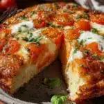 fluffy Caprese frittata - featured image