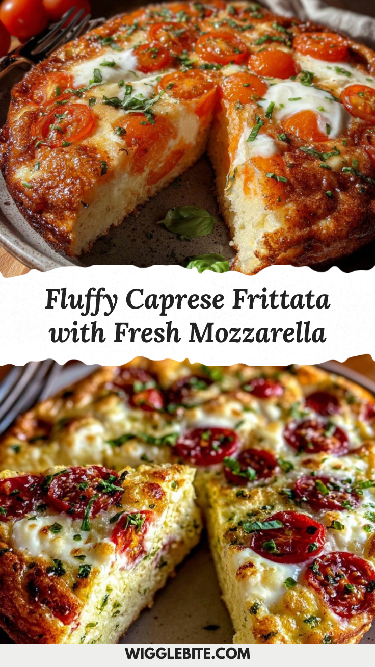 fluffy Caprese frittata recipe