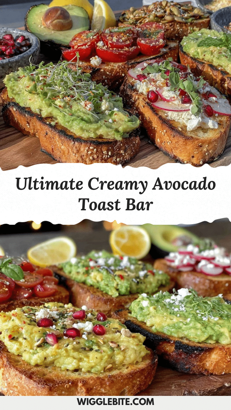 fresh avocado toast bar recipe