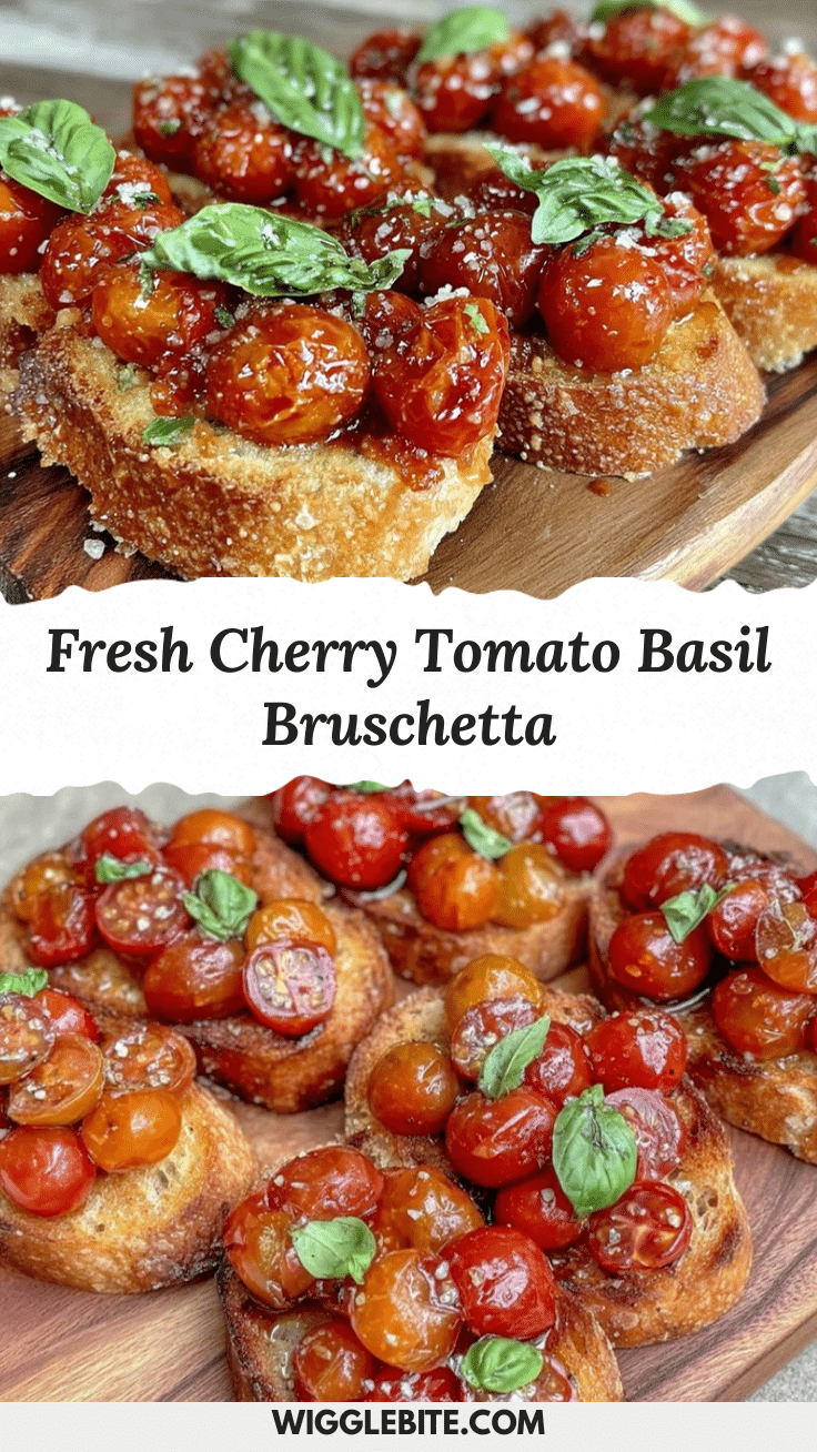 fresh cherry tomato bruschetta with basil recipe