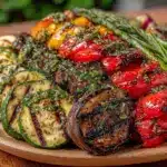 fresh grilled vegetable platter - featured image
