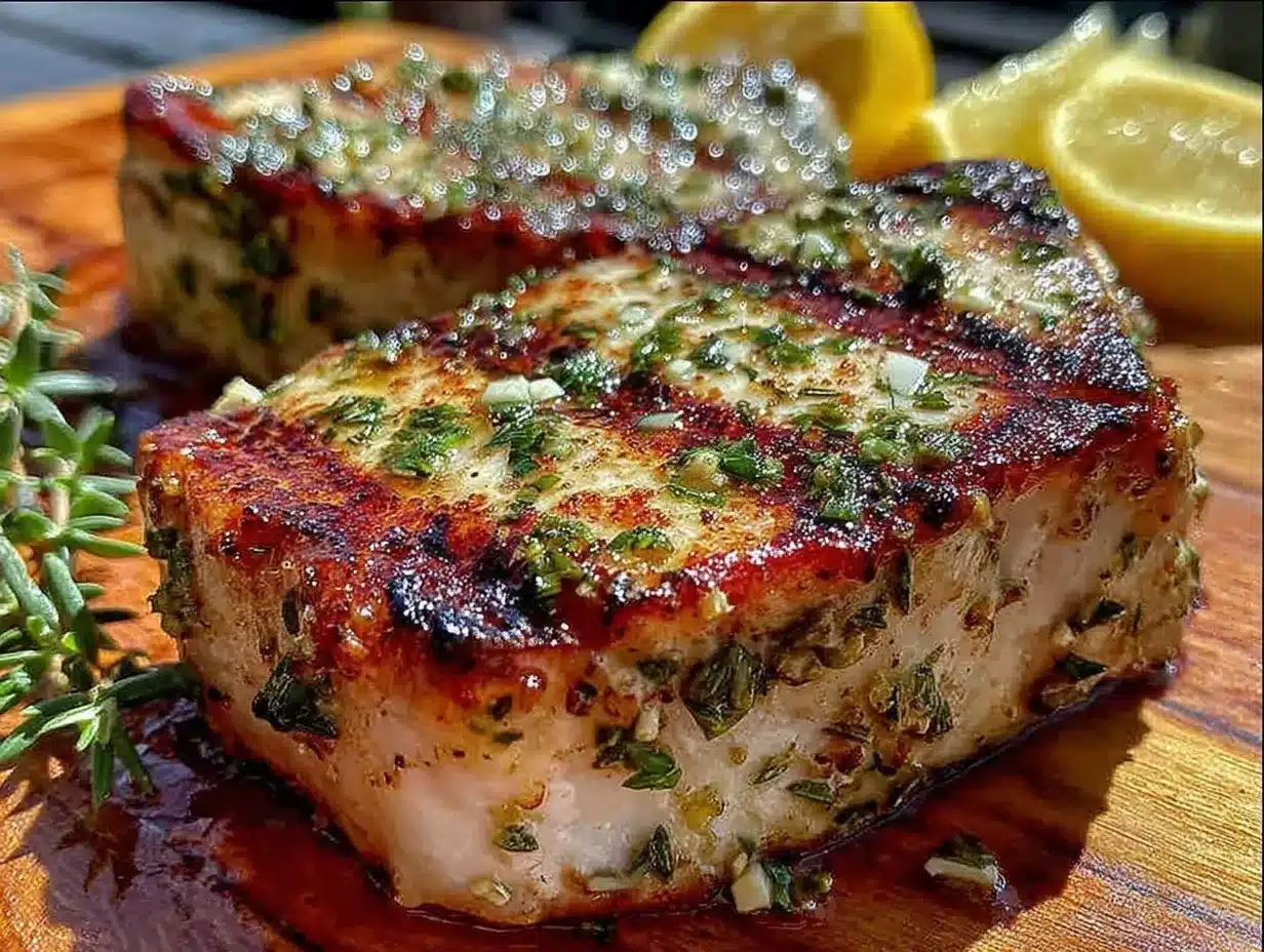 fresh lemon herb grilled swordfish steaks preparation steps