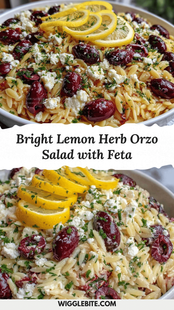 fresh lemon herb orzo salad recipe