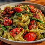 fresh pesto pasta primavera - featured image