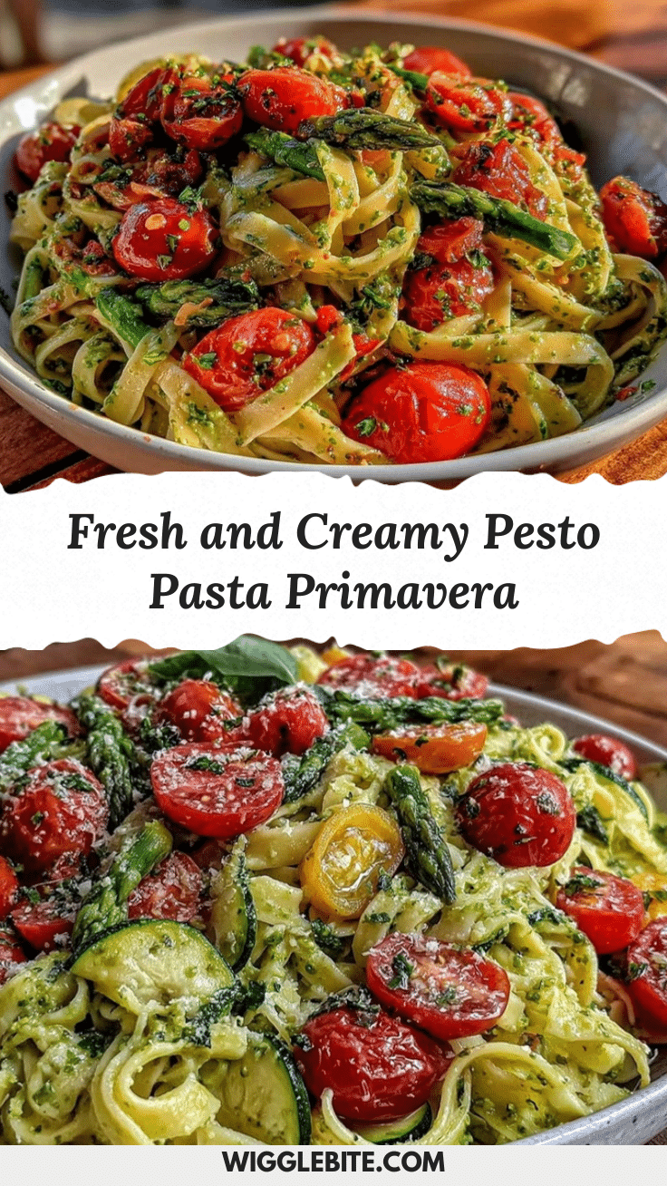 fresh pesto pasta primavera recipe