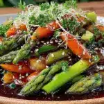 fresh spring vegetable stir-fry - featured image