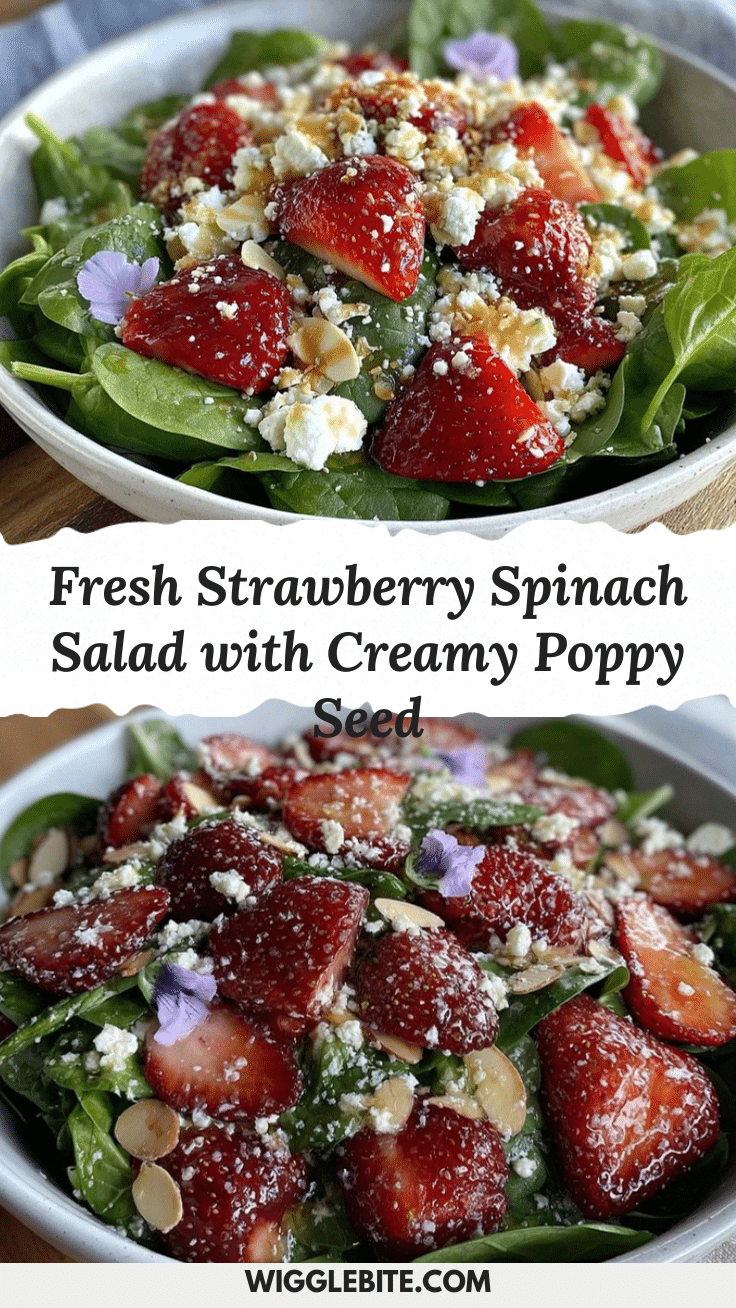 fresh strawberry spinach salad recipe