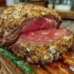 garlic rosemary prime rib - featured image