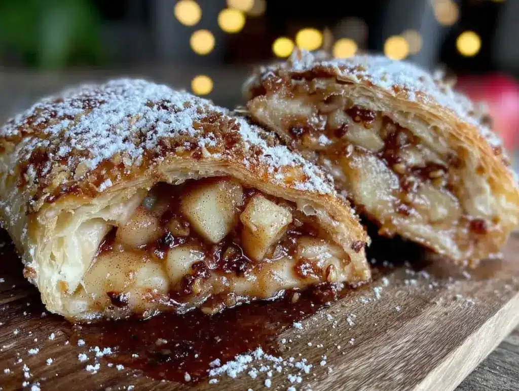 german apple strudel recipe - featured image