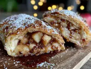 german apple strudel recipe - featured image