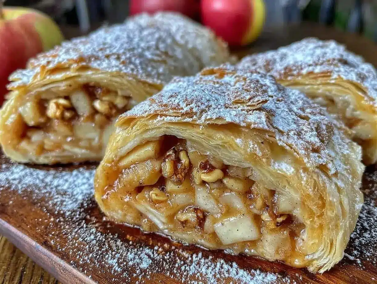 german apple strudel recipe preparation steps