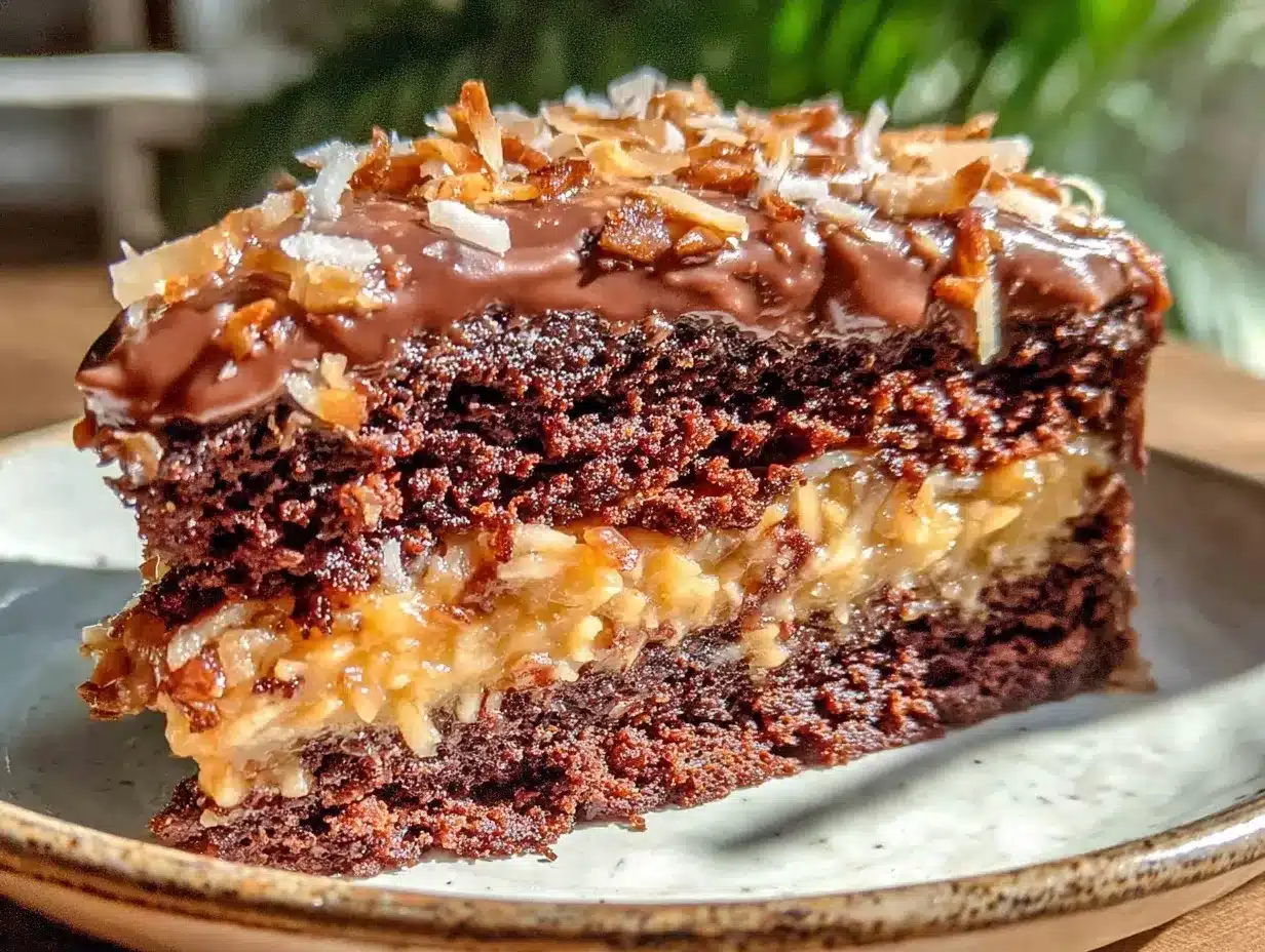 German chocolate cake recipe preparation steps
