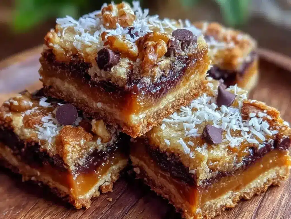 gooey seven layer bars - featured image