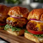 grilled burger sliders - featured image