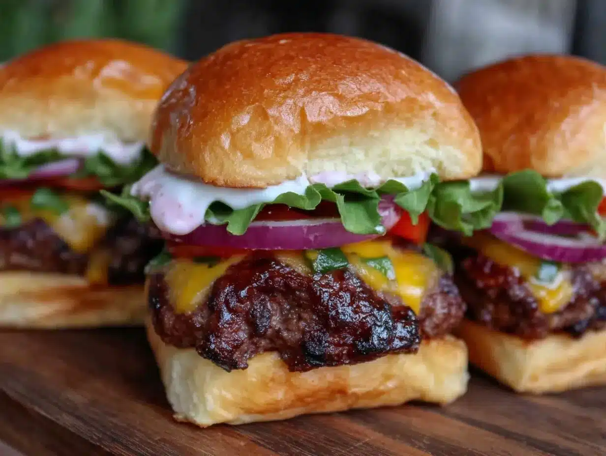 grilled burger sliders preparation steps