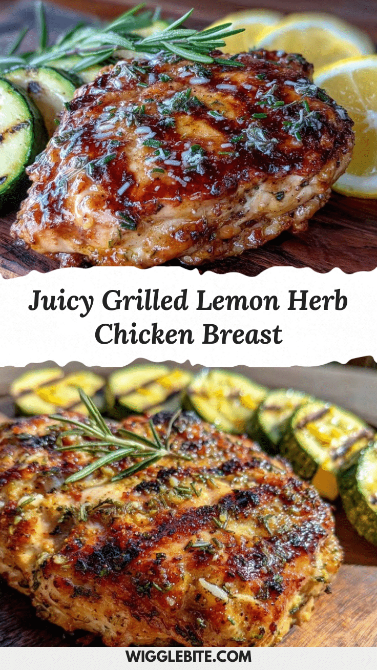 grilled lemon herb chicken breast recipe