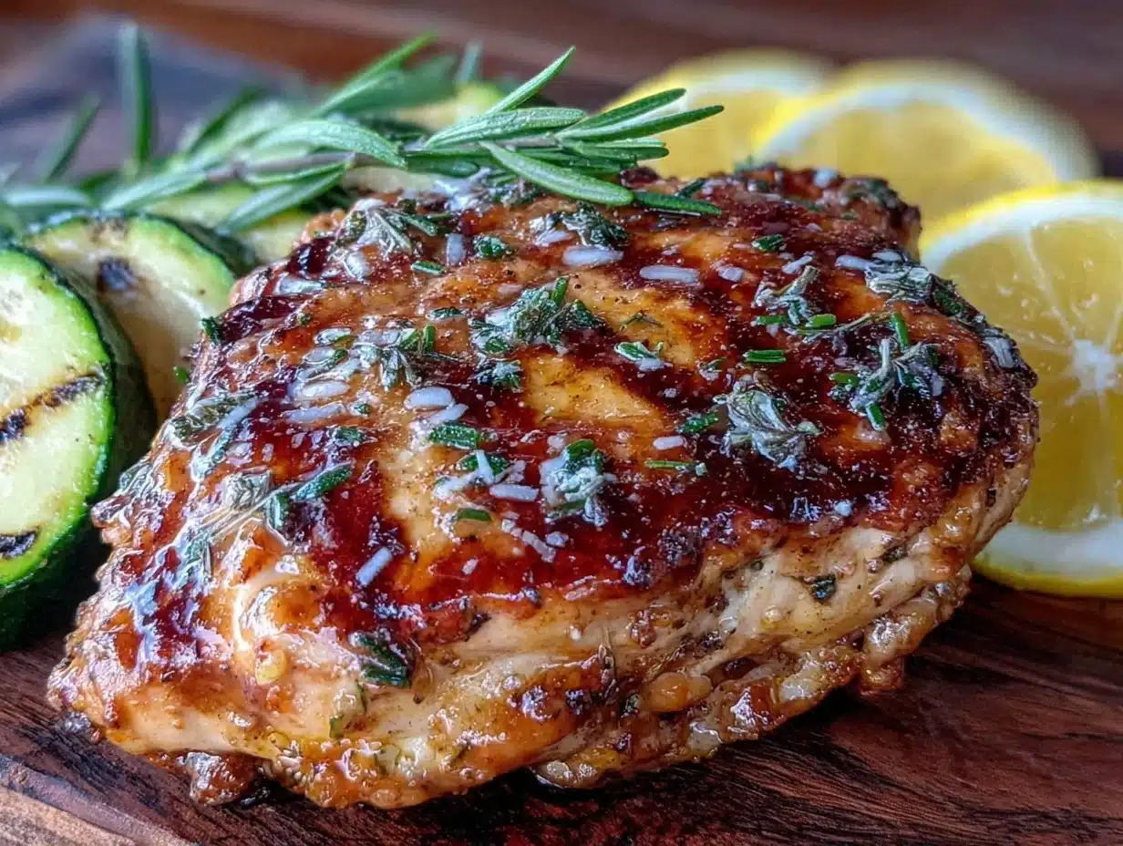 grilled lemon herb chicken breast - featured image