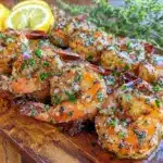 grilled lemon herb shrimp kabobs - featured image