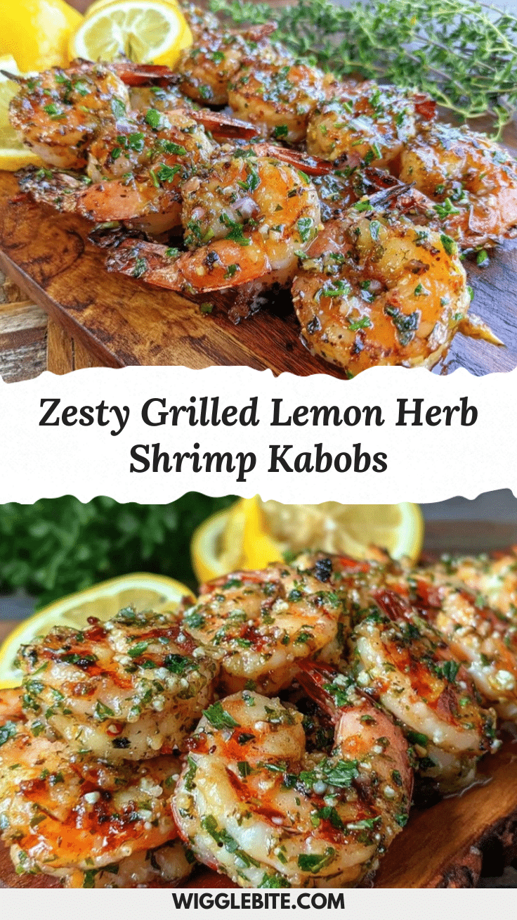 grilled lemon herb shrimp kabobs recipe