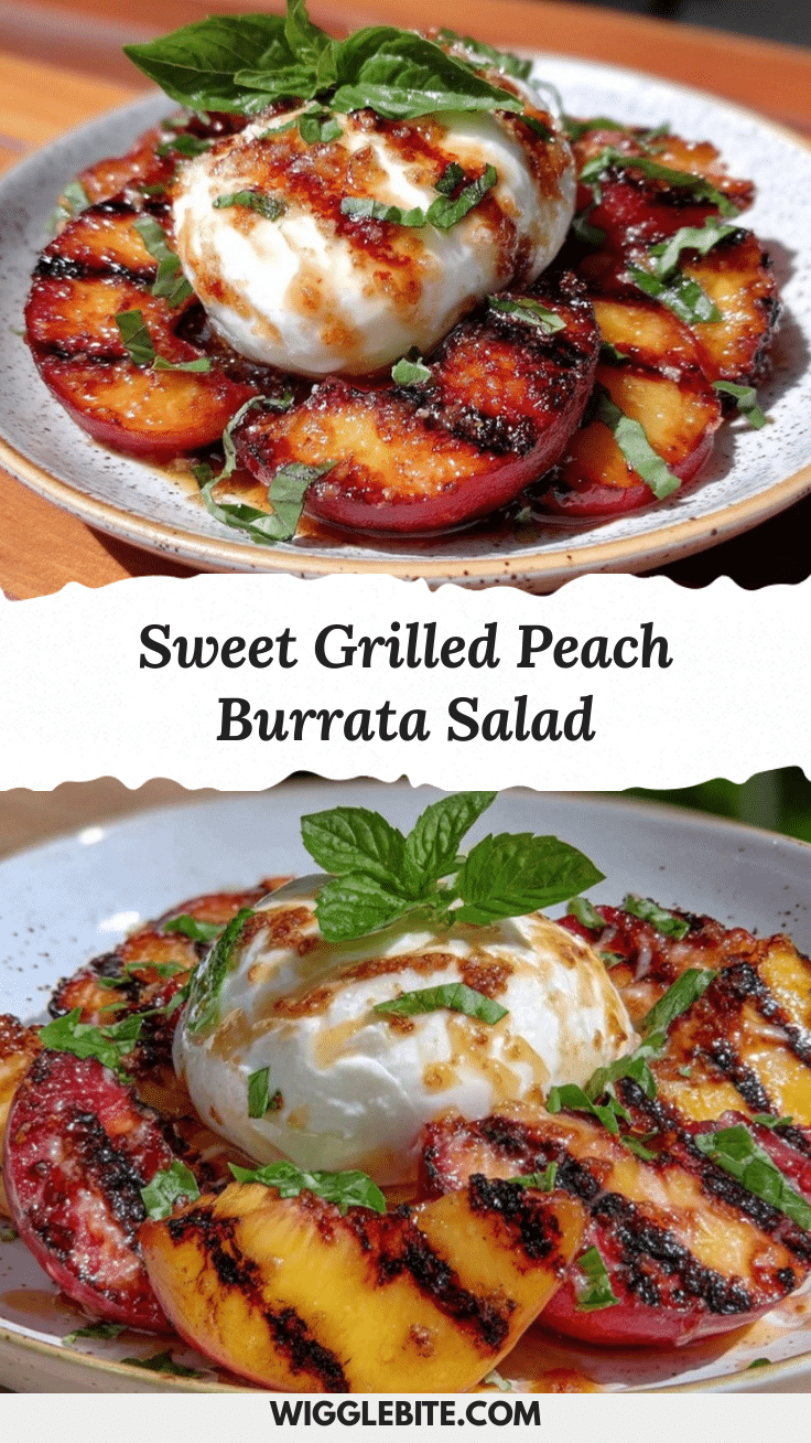 grilled peach and burrata salad recipe