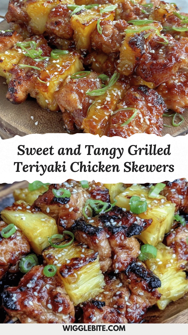 grilled pineapple teriyaki chicken skewers recipe