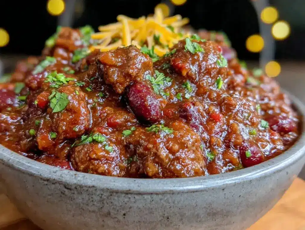 hearty ultimate chili - featured image