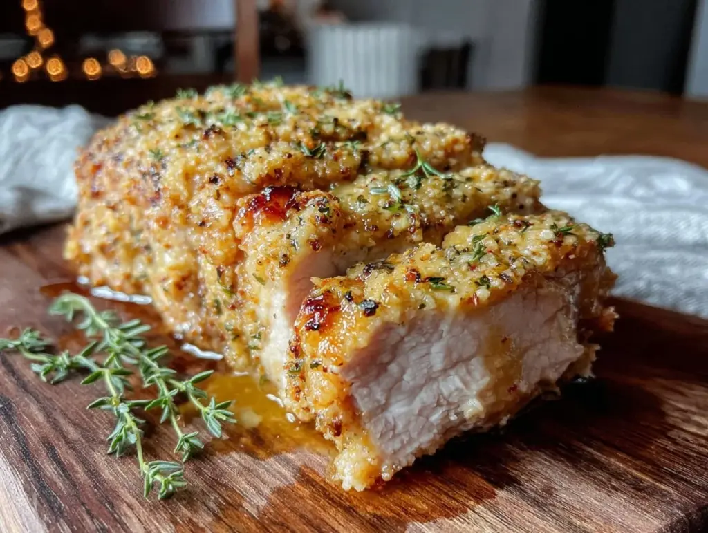 herb-crusted pork loin roast - featured image