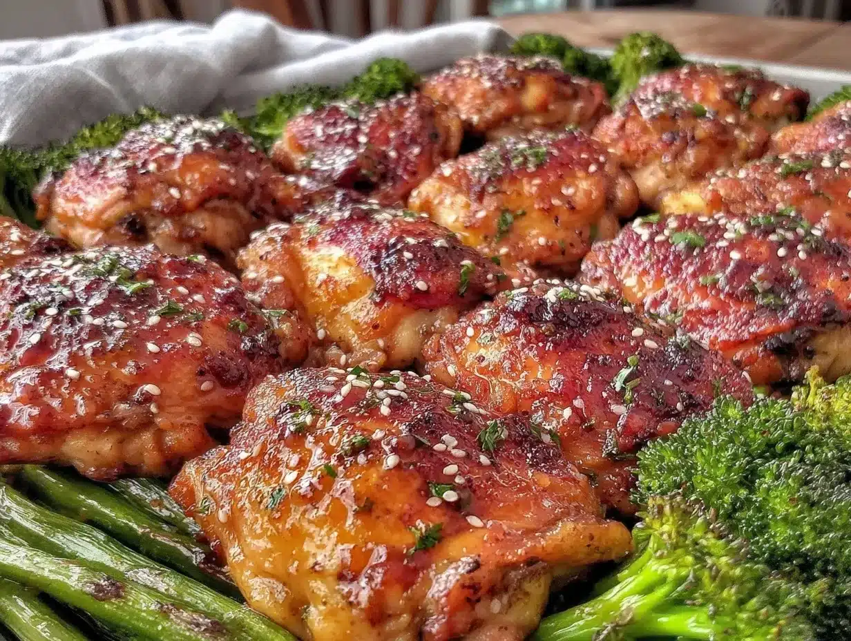 honey garlic chicken with broccoli preparation steps