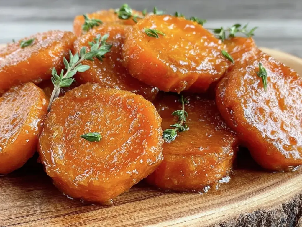 honey glazed carrot coins recipe - featured image