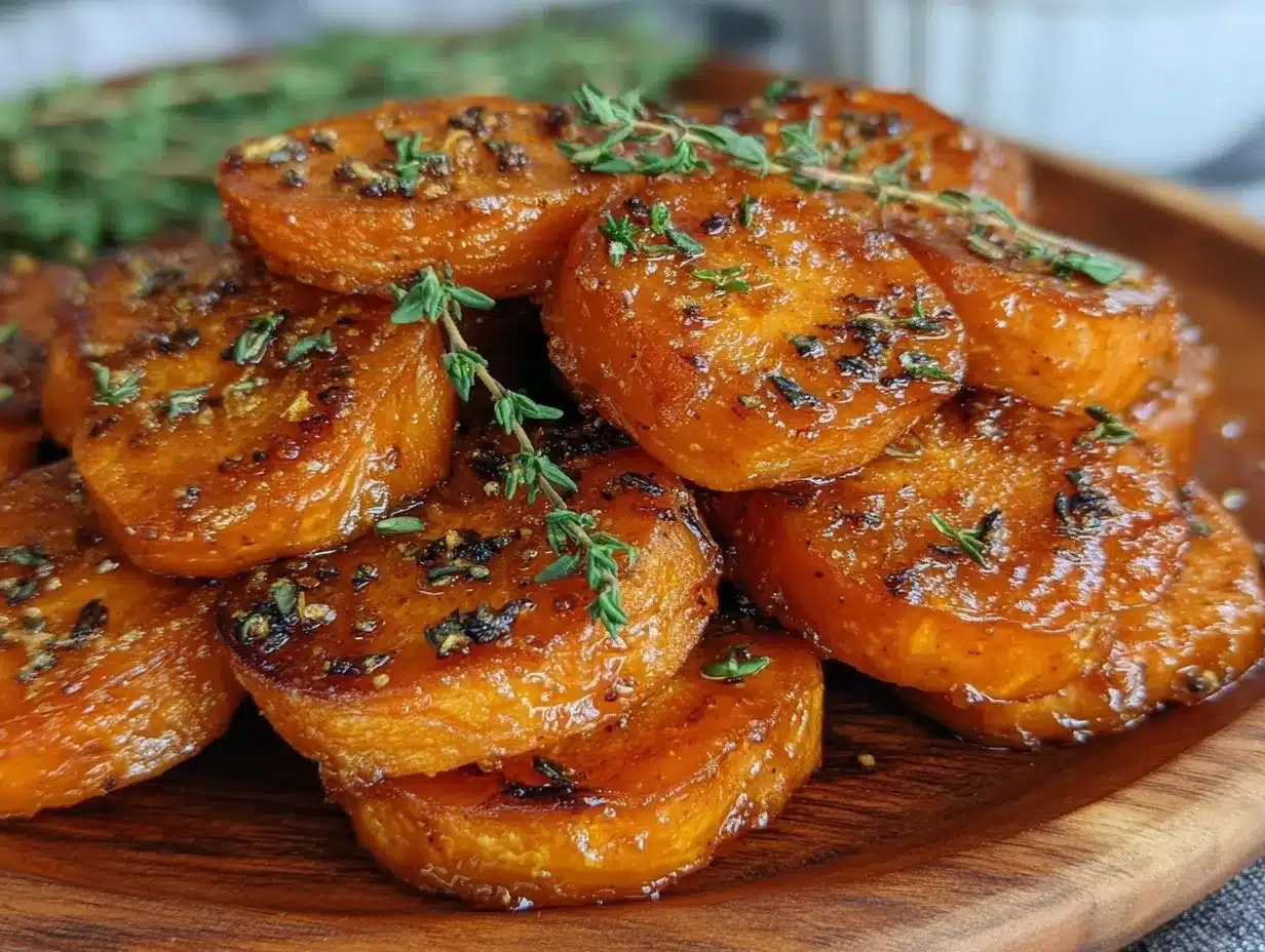 honey glazed carrot coins recipe preparation steps