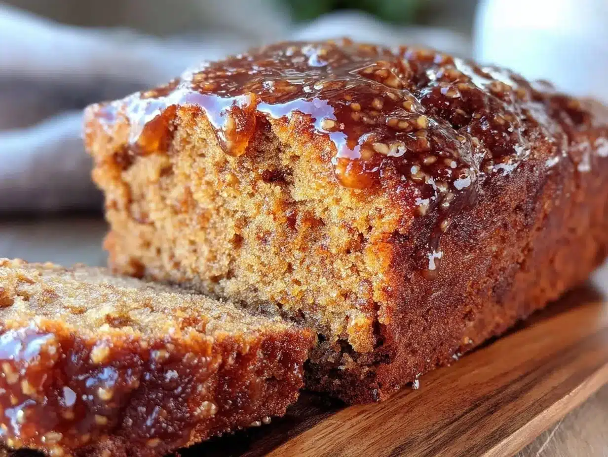 honey glazed irish brown bread loaf preparation steps
