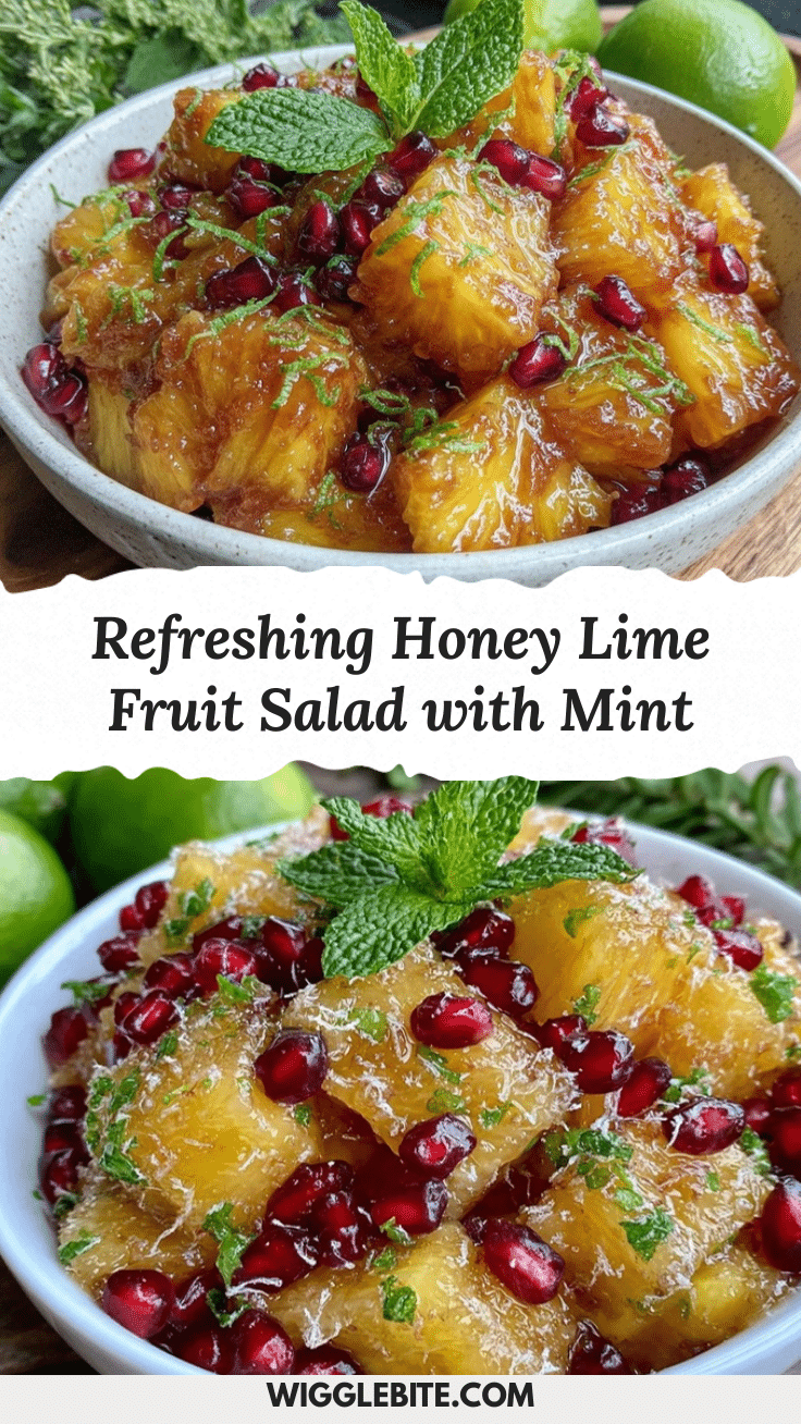 honey lime fruit salad with mint recipe