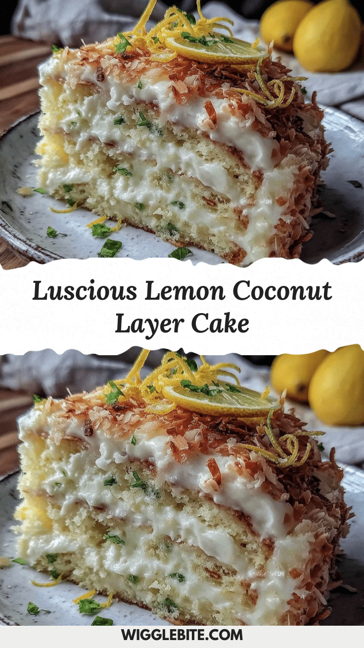 lemon coconut layer cake recipe