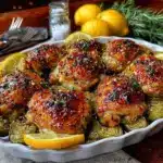 lemon herb chicken thighs - featured image