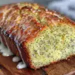 lemon poppy seed loaf cake - featured image