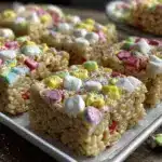 Lucky Charms Marshmallow Rice Crispy Treats - featured image