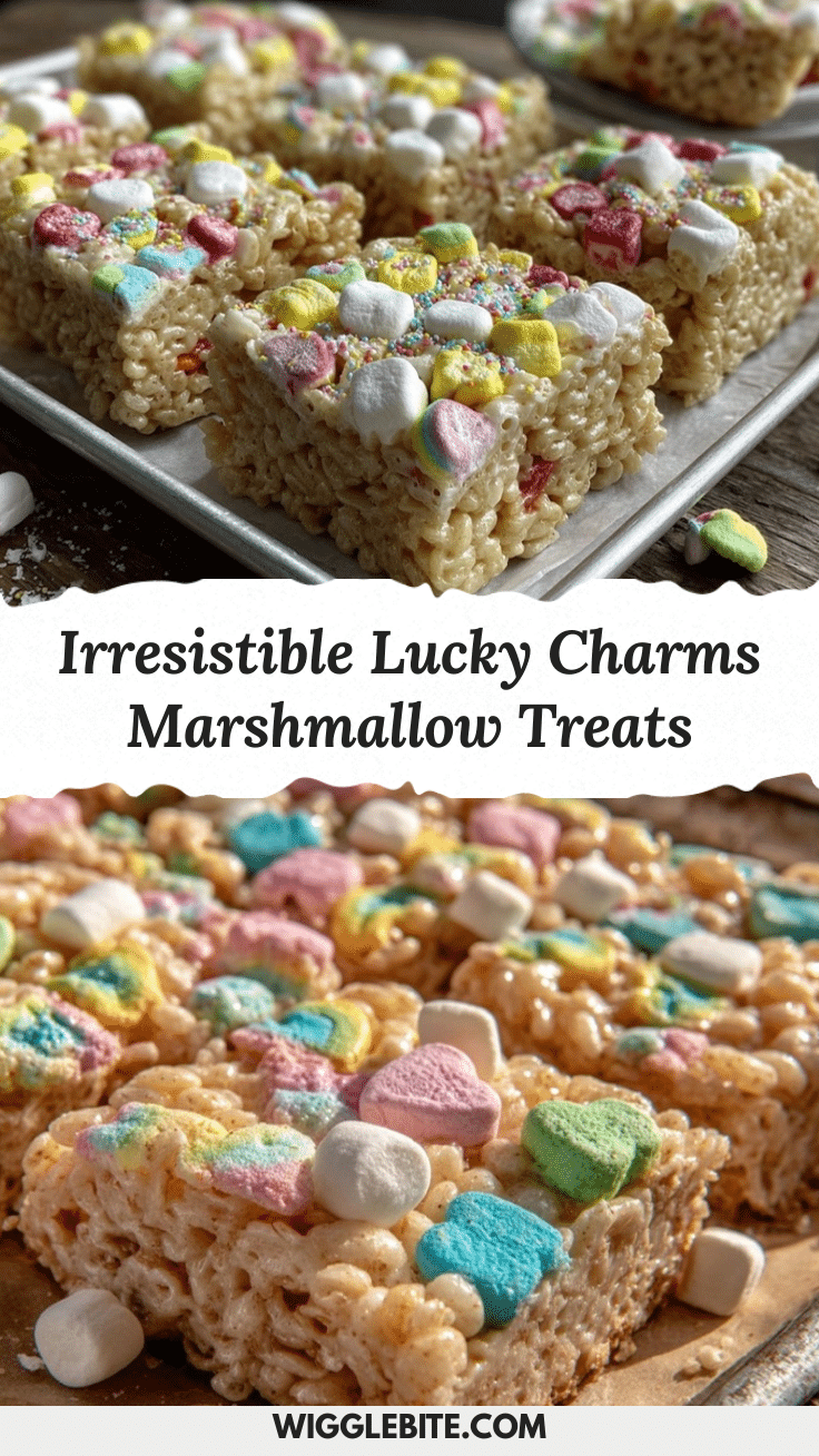 Lucky Charms Marshmallow Rice Crispy Treats recipe