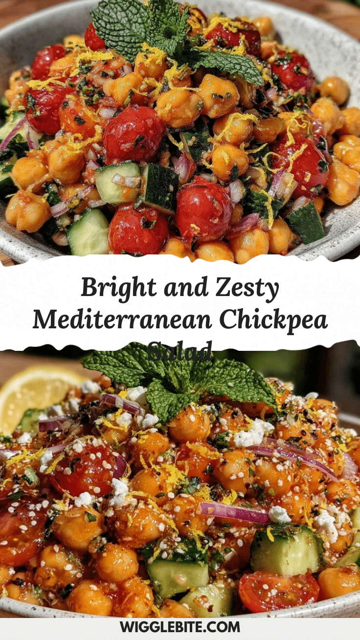Mediterranean chickpea salad recipe