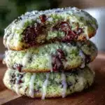 mint chocolate chip shamrock cookies - featured image