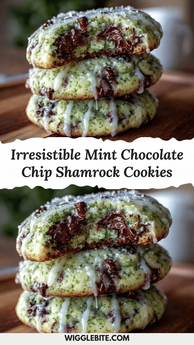 mint chocolate chip shamrock cookies recipe