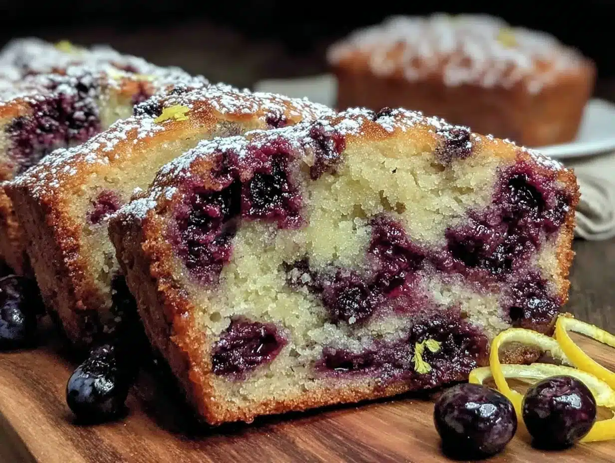 moist blueberry lemon bread preparation steps