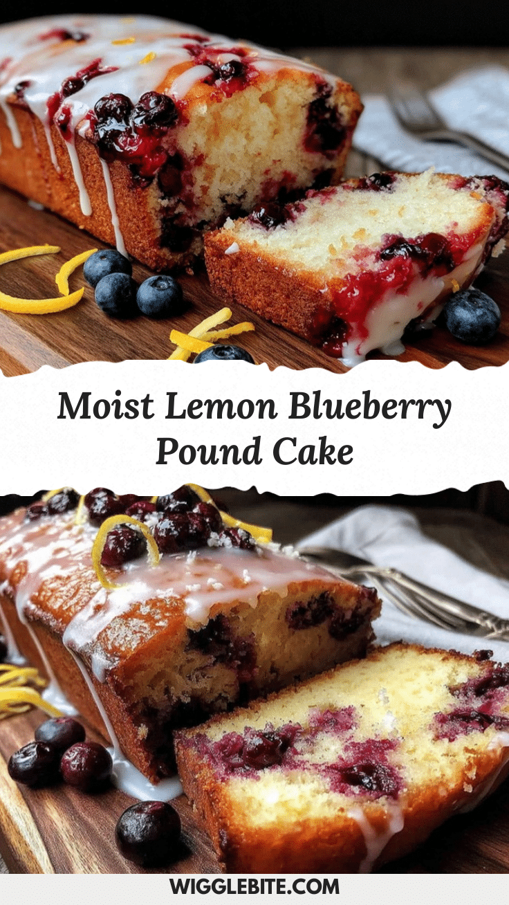 moist lemon blueberry pound cake loaf recipe