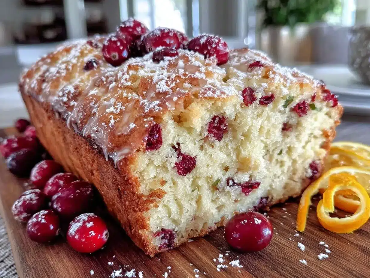 moist orange cranberry quick bread preparation steps