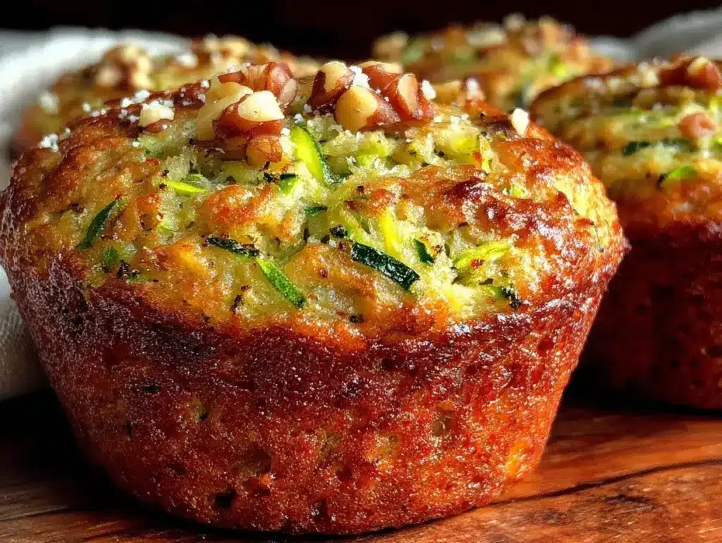 moist zucchini muffins - featured image