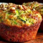 moist zucchini muffins - featured image