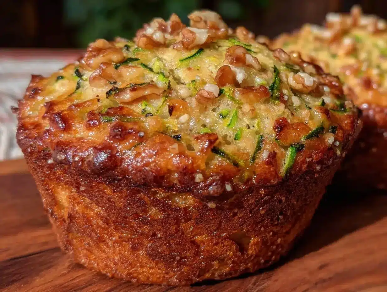 moist zucchini muffins preparation steps