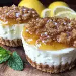 no-bake lemon cheesecake cups - featured image