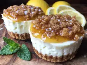 no-bake lemon cheesecake cups - featured image