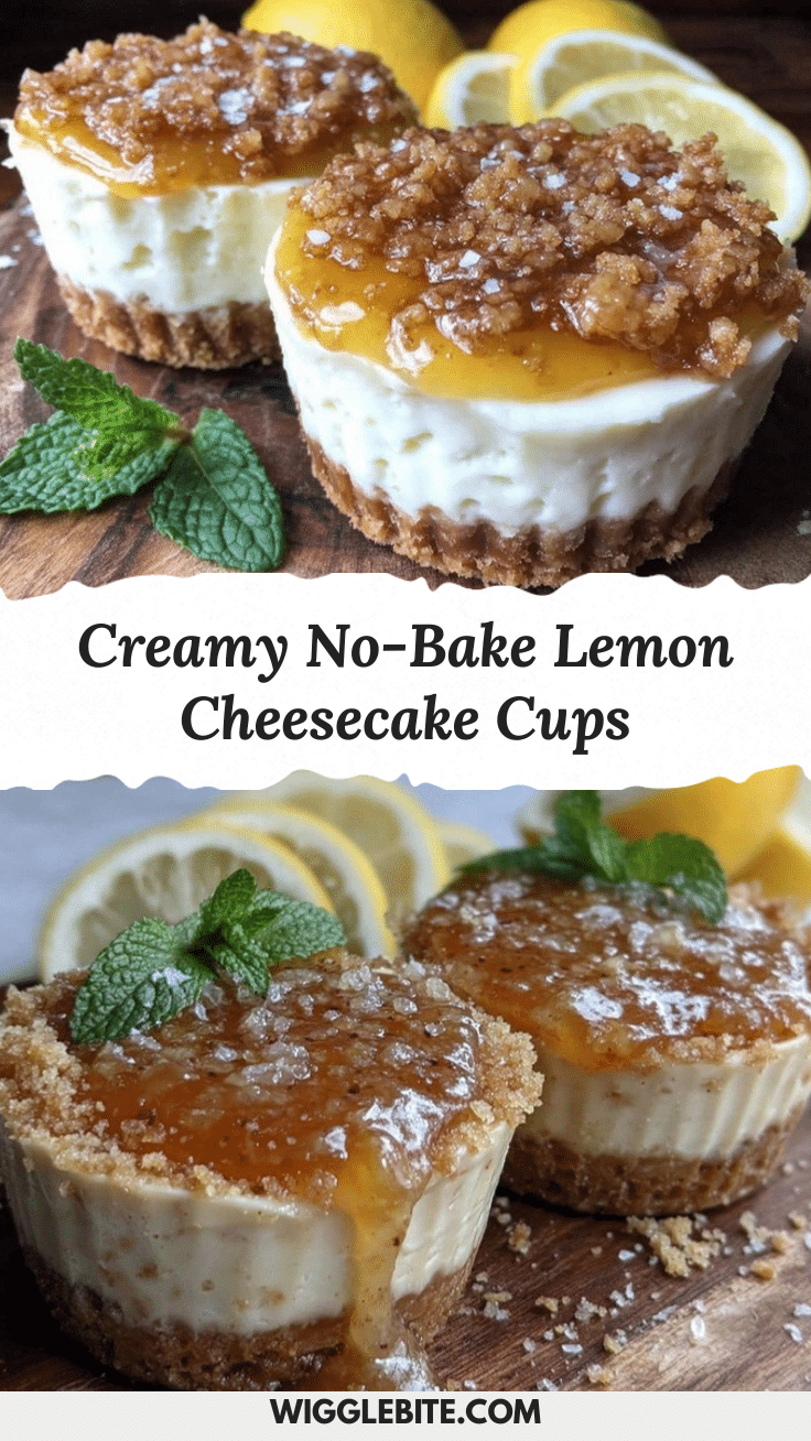 no-bake lemon cheesecake cups recipe